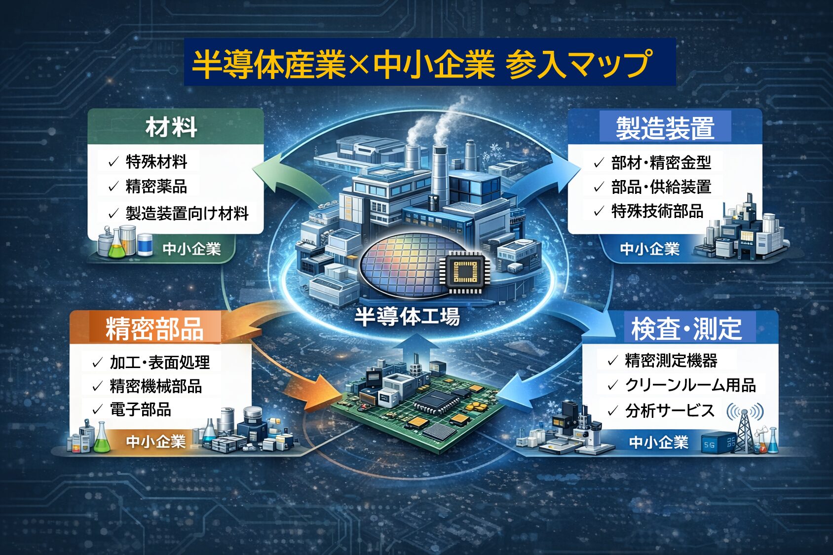 中小企業の参入ポイント図